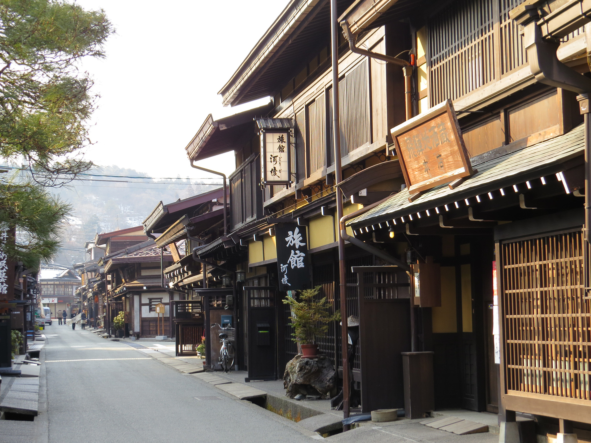Buildings in the old town area of Takayama, Japan - Journey House Travel